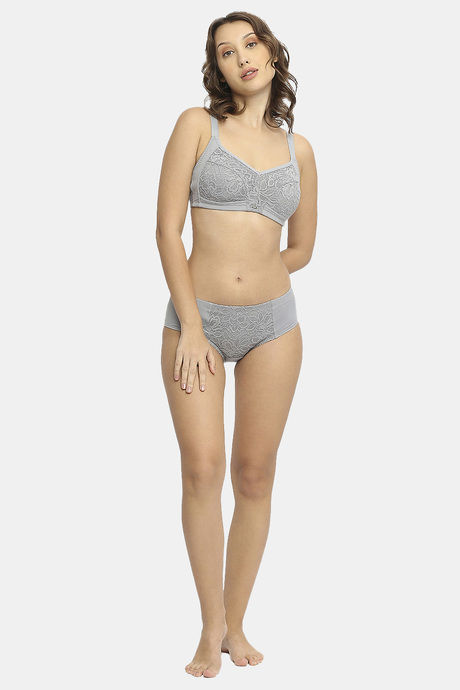 Soie High Rise Full Coverage Hipster Panty - Ash Grey — image 6